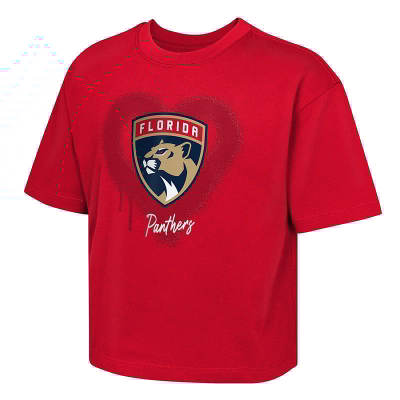 Florida Panthers Youth Girls Dripped T-Shirt