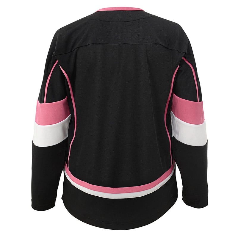 Florida Panthers Toddler Girls Black & Pink Jersey