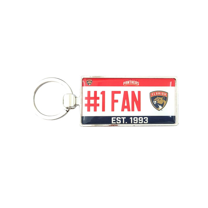 Florida Panthers License Plate Keychain