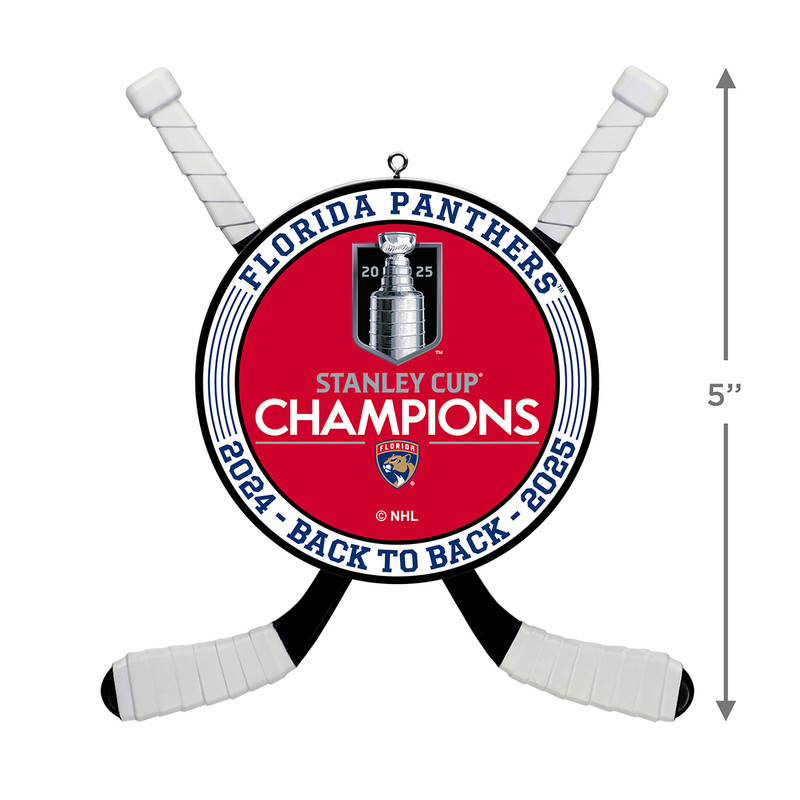 Florida Panthers 2024-2025 Back-to-Back Stanley Cup Champions Hallmark Keepsake Ornament
