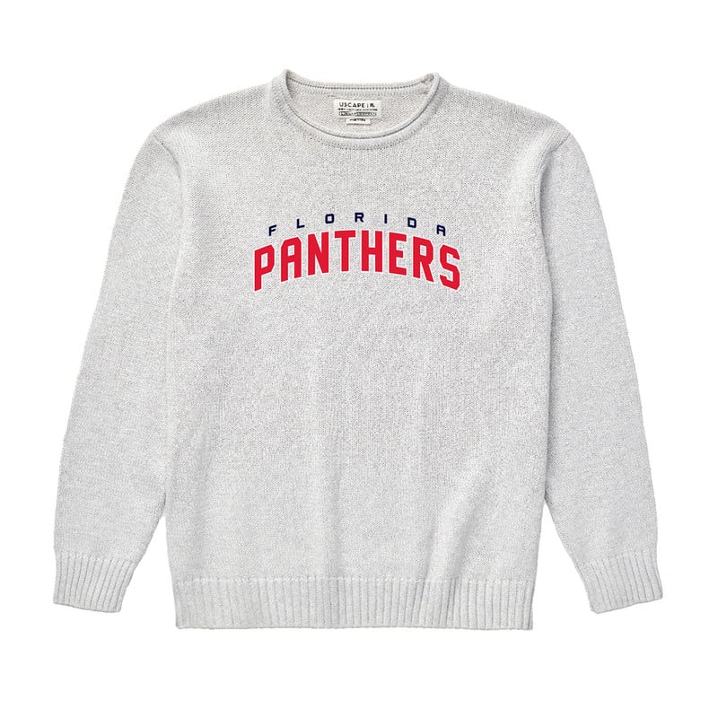 Florida Panthers Renew Grey Coastal Knit Sweater