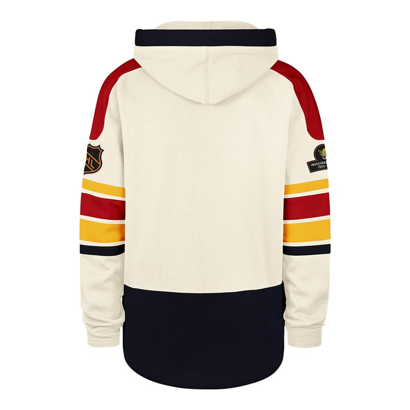 Florida Panthers Cream Puck Drop Expansion Lacer Hooded Sweatshirt
