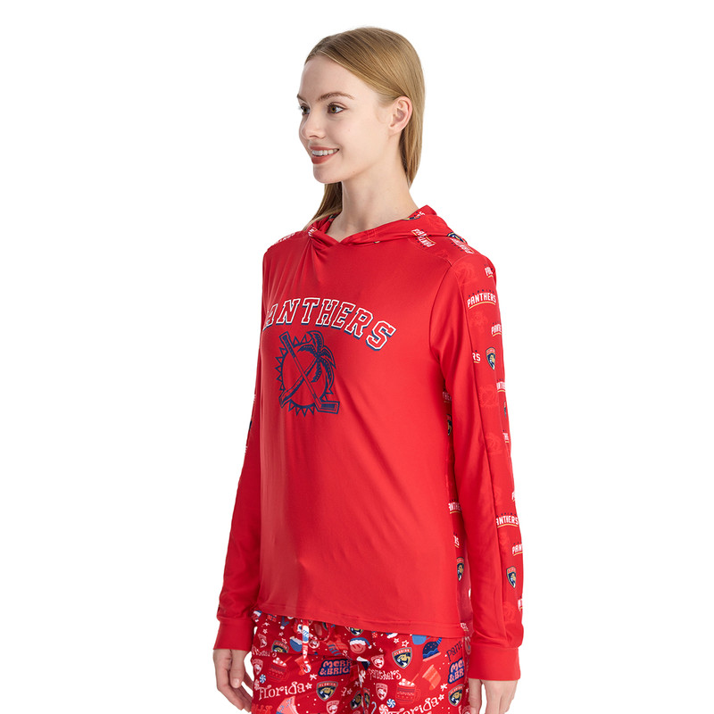 Florida Panthers Women's Mosaic Long Sleeve Hooded Top