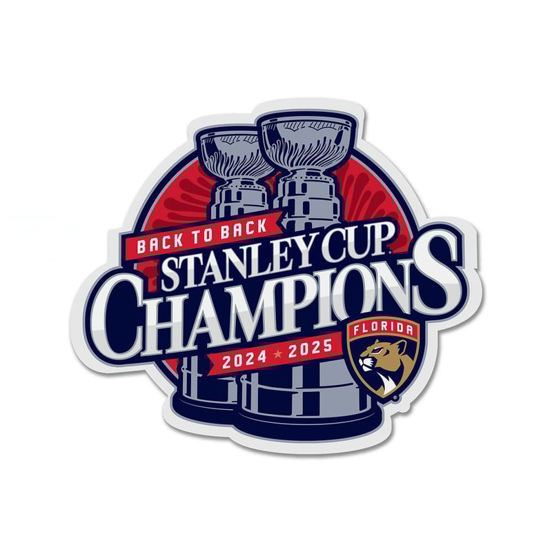 Florida Panthers 2024-2025 Back-to-Back Stanley Cup Champions Car Magnet