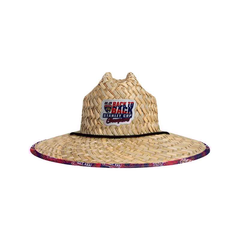 Florida Panthers 2024-2025 Back-to-Back Stanley Cup Champions Straw Hat