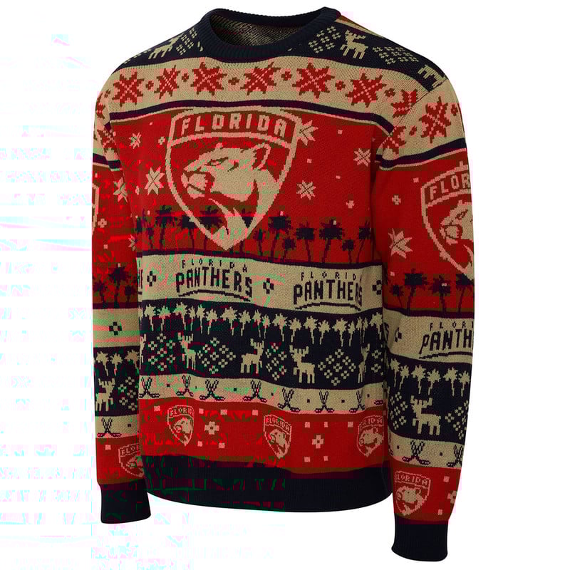 Florida Panthers Big Logo Ugly Holiday Sweater