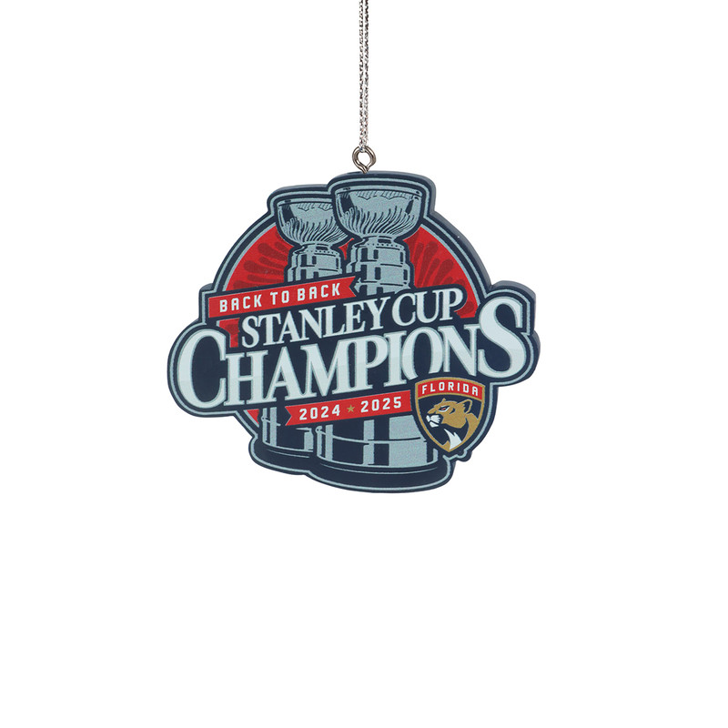 Florida Panthers 2024-2025 Back-to-Back Stanley Cup Champions Logo Ornament
