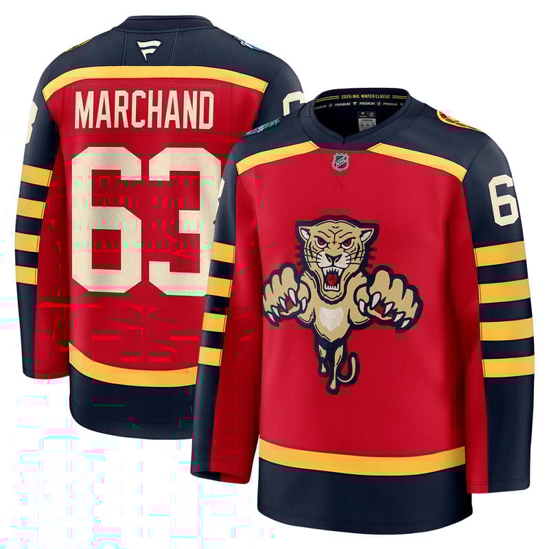Florida Panthers NHL 2026  Winter Classic #63 Brad Marchand Premium Jersey