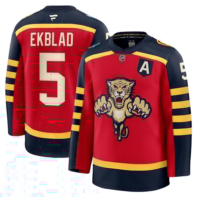 Florida Panthers NHL 2026  Winter Classic #5 Aaron Ekblad Premium Jersey