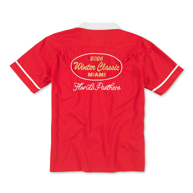 新品BELAFONTE TEAM UNIFORM SHIRTS Florida Panthers NHL 2026 Winter Classic Red Lebowski Button Down