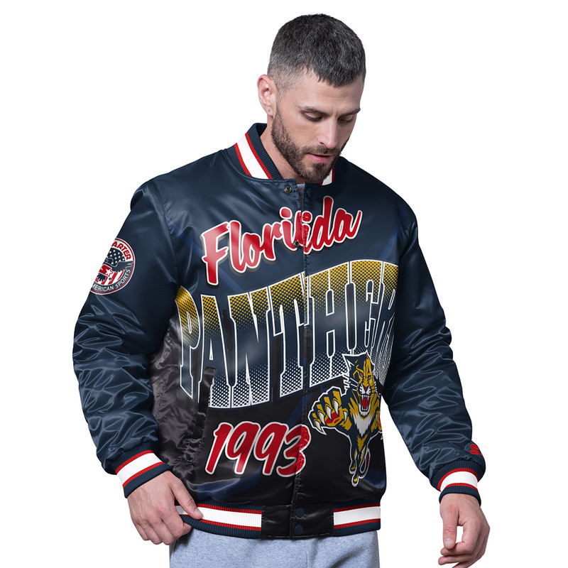 Florida Panthers Pass Rush Retro Varsity Jacket