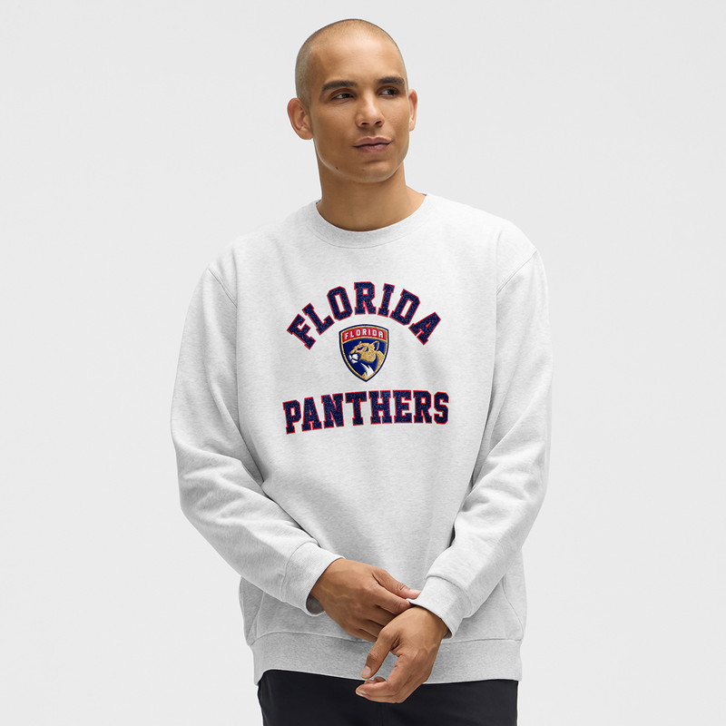Florida Panthers Steel Grey Steady State Crew Neck Pullover - FLA