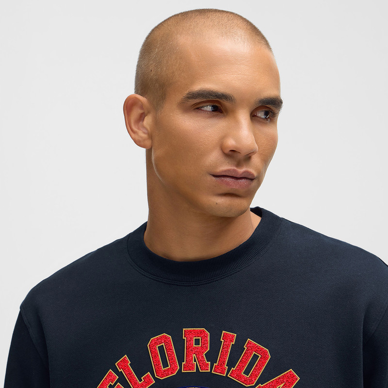 Florida Panthers Navy Steady State Crew Neck Pullover
