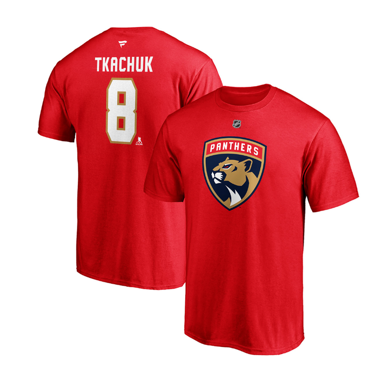Florida Panthers #8 Brady Tkachuk Name & Number Shirt