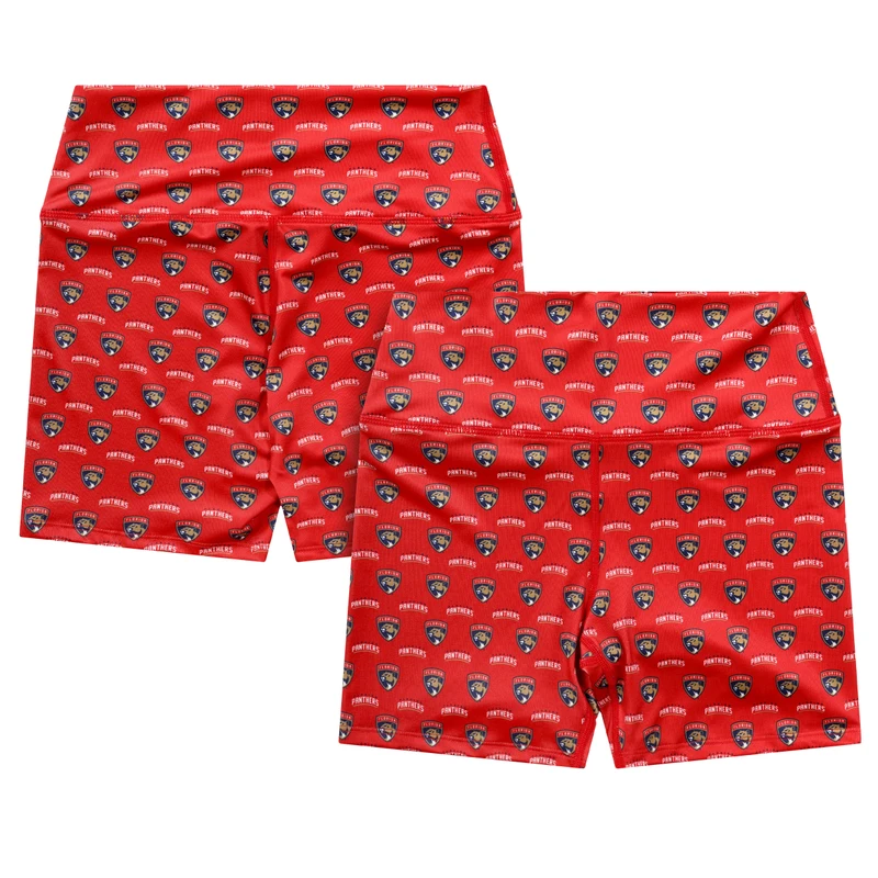 Florida Panthers Women's Shorts Mini Print Spandex