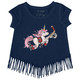 Florida Panthers Toddler Girls Unicorn Fringe Shirt