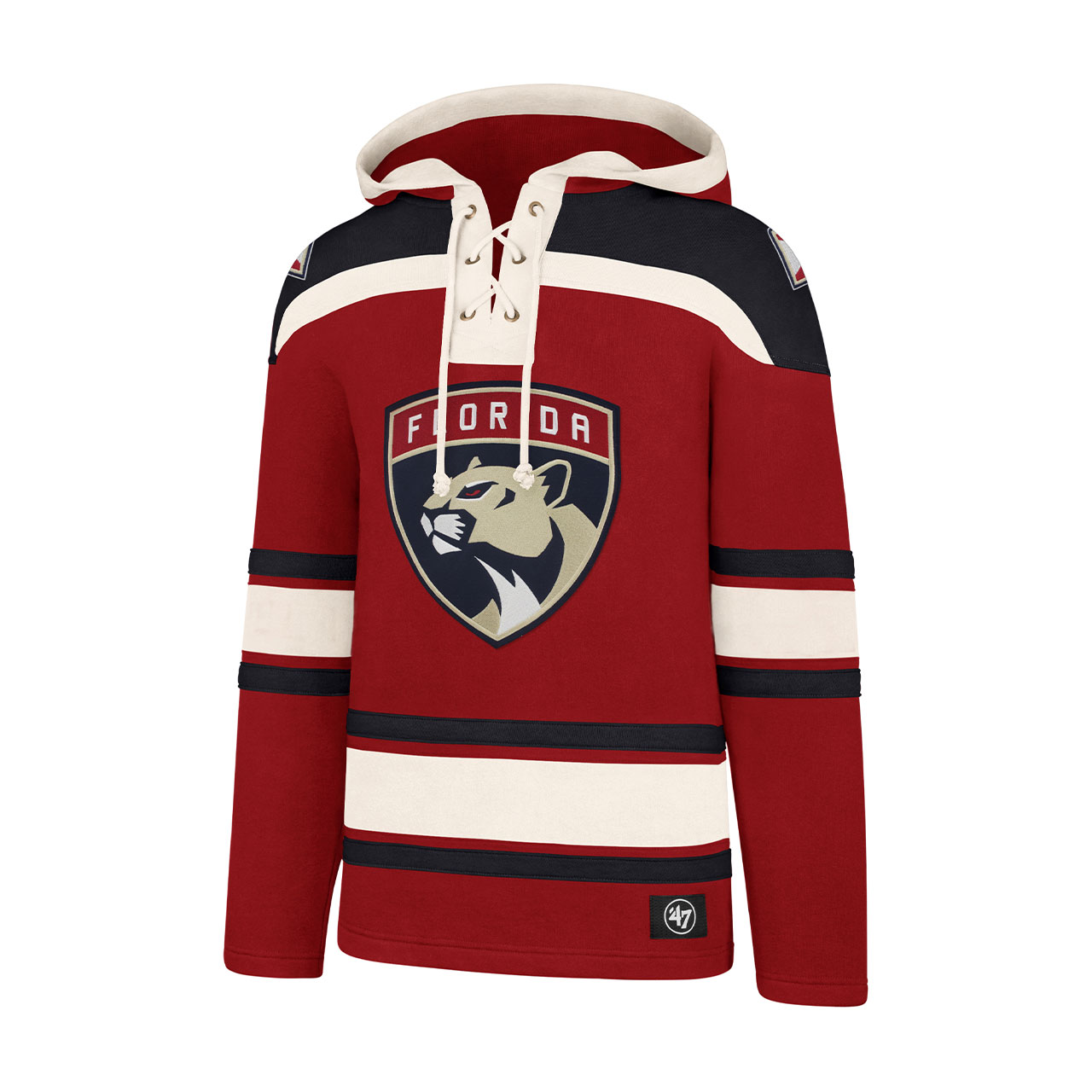 Florida Panthers Leaping Panther Hooded Sweatshirt - Clgtee