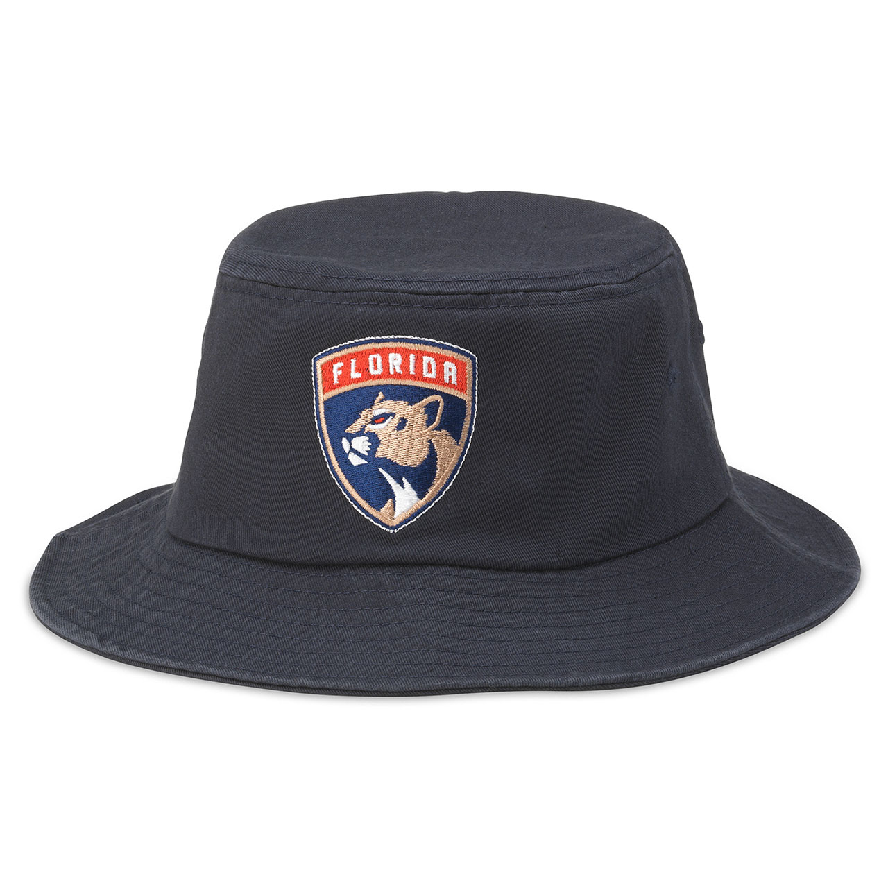 Florida Panthers Navy Shield Logo Bucket Cap