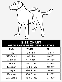 Pet Size Chart