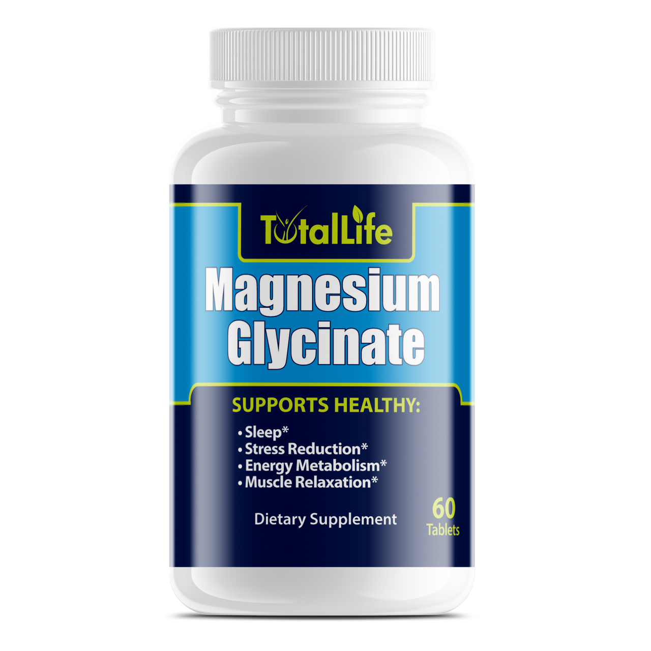 TotalLife Magnesium Glycinate (60 Count) Fully Alive Nation