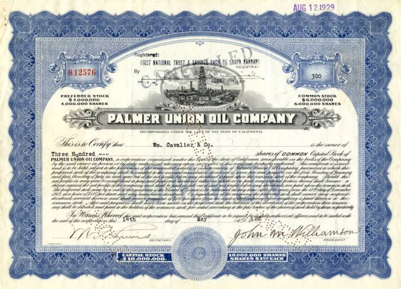 stock certificate COPY of original document item #58