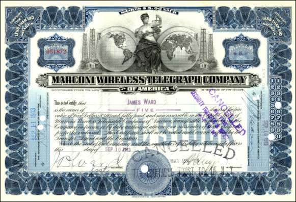 Marconi Wireless Telegraph Company 1914 Collect