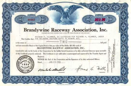 Brandywine Raceway Association, Inc. ( NASCAR Dover Downs ...