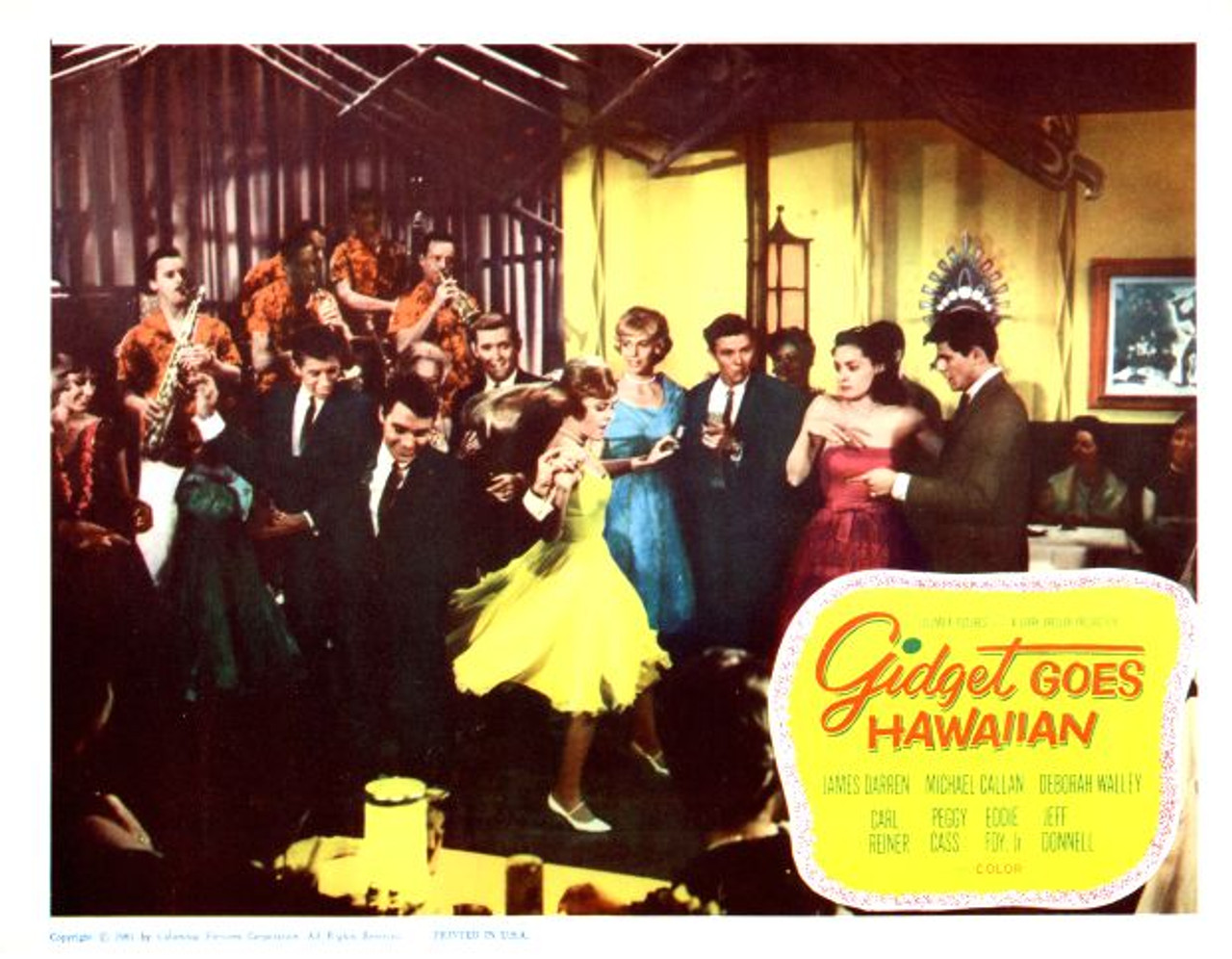 Gidget Goes Hawaiian Lobby Card Starring James Darren, Michael