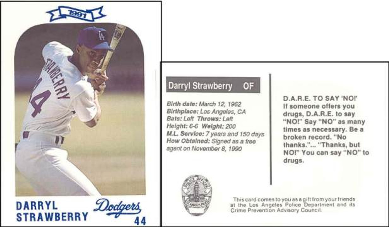 1990 Card Collectors Darryl Strawberry Baseball - Gallery