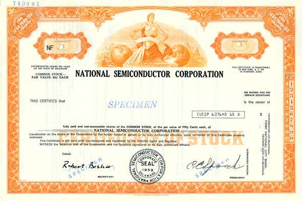 NATIONAL SEMICONDUCTOR CORPORATION STOCK visual data 2