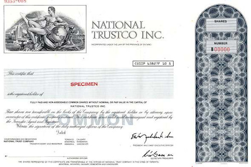 National Trustco Inc. - Ontario, Canada