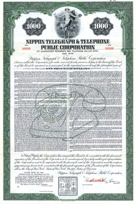 Nippon Telegraph & Telephone Public Corporation - 1961