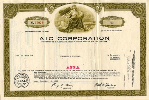 AIC Corporation - Delaware 1965