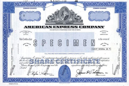American Express Company - New York 1989 1