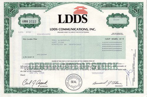 LDDS Communications, Inc. (Bernard Ebbers as President) - Georgia 1995