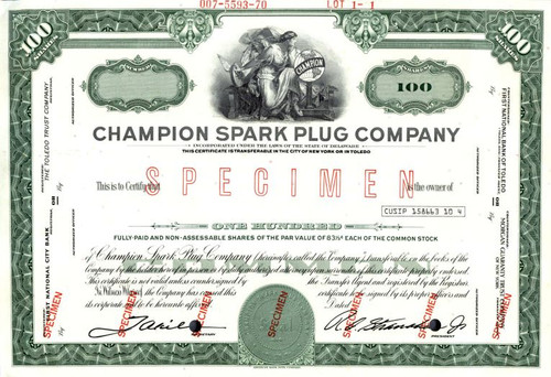 Champion Spark Plug Company - 1970