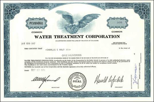 Water Treatment Corporation ( Sequa Corporation)