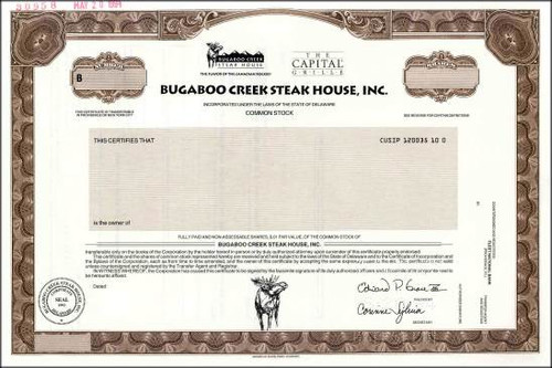 Bugaboo Creek Steak House, Inc.