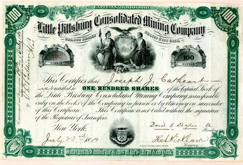 Little Pittsburgh Consolidated Mining Company - Leadville, Colorado 1880