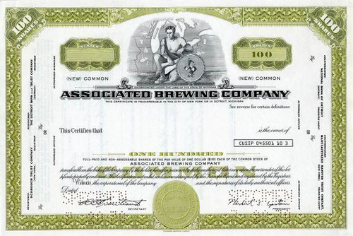 Associated Brewing Company - Michigan 1970