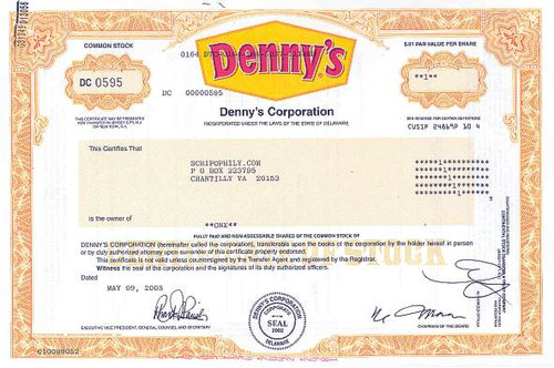 Denny's Restaurant Corporation