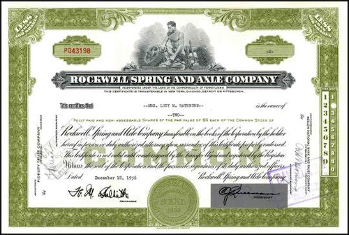 Rockwell Spring and Axel Company ( Now Rockwell International )