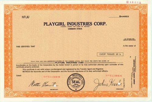 Playgirl Industries Corporation - Nevada