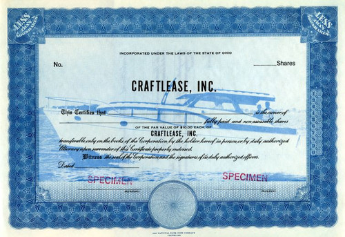 Craftlease, Inc. (PowerBoat Picture)   -  Cleveland, Ohio