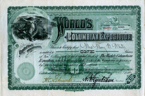 World’s Columbian Exposition issued in 1892.