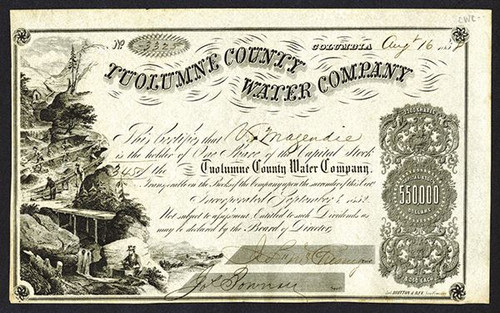 Tuolumne County Water Company - California - 1858