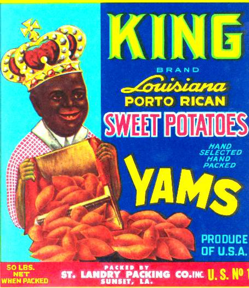 King Brand Sweet Potatoes Label