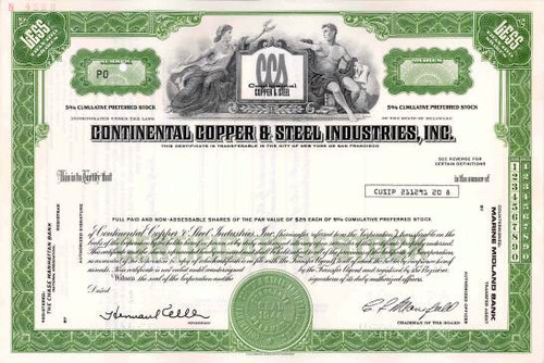 Continental Copper & Steel Industries, Inc. ( Now CCX Inc )