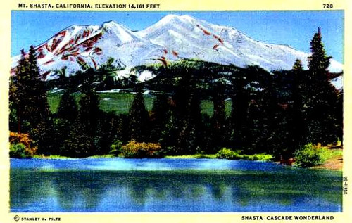 Mt. Shasta, California Postcard