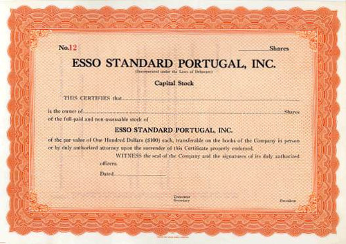 Esso Standard Portugal, Inc.